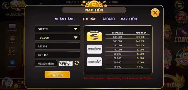 uy tín và độ tin cậy trong nạp rút