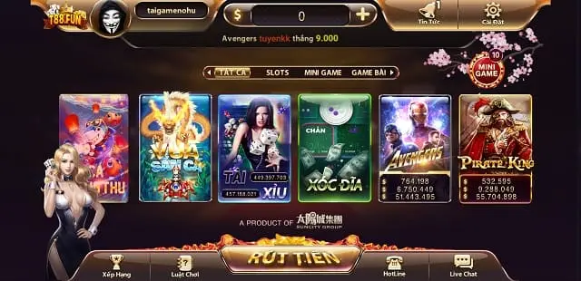 T88 Fun có sảnh game Tài Xỉu chất lượng