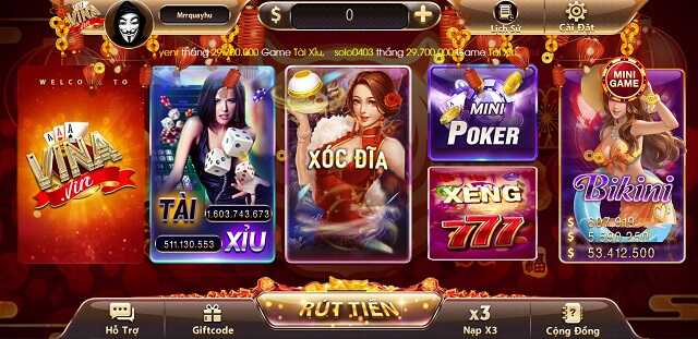 Vina Vin – Chơi game chất nhận quà thật