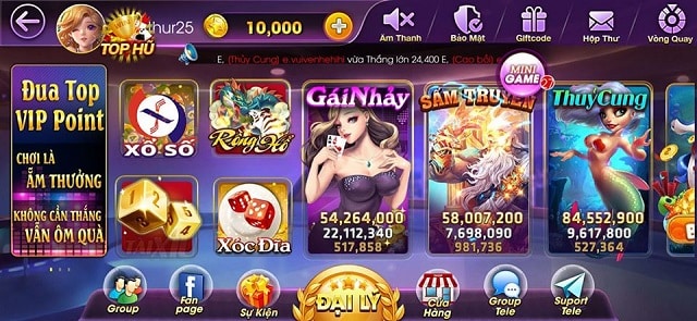 Đa dạng các thể loại game đổi thưởng của Bin68