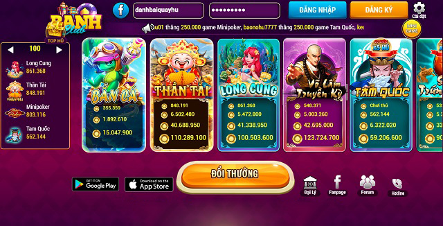 Hệ thống game cá cược đa dạng tại Banh Club