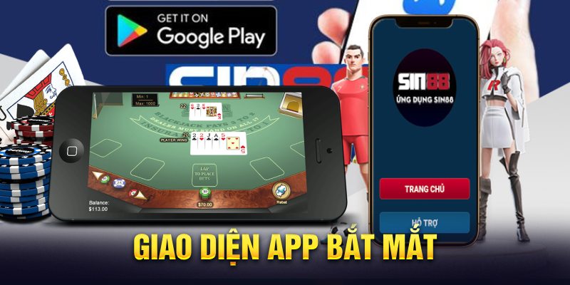 Giao diện app bắt mắt