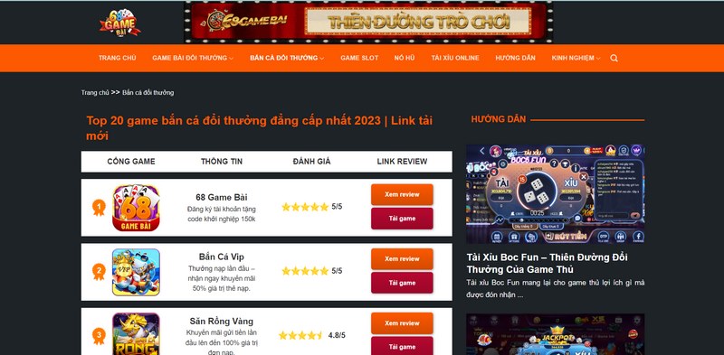 Mục bắn cá tổng hợp các cổng game cũng như mẹo chơi phù hợp